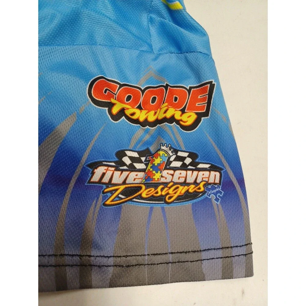 Toyota Polo Shirt Weekly Racing Sz L Speedway Motors Jeff Hunter Sponsors